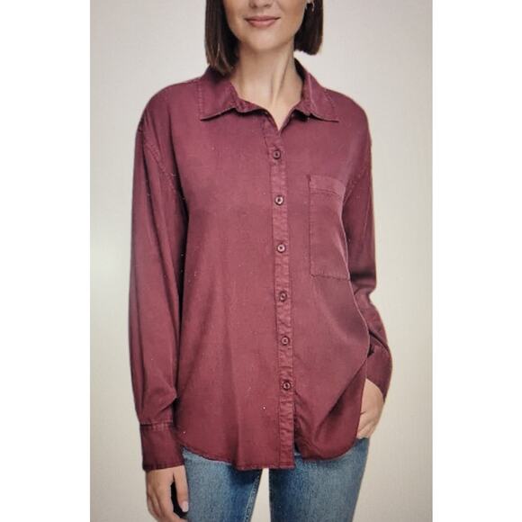 CALVIN KLEIN JEANS Women’s Long-Sleeve Boyfriend Shirt L5704 - Picture 1 of 8